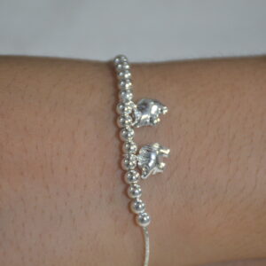 SJ 925 Hanging Elephant beautiful bracelet for ladies/girls.