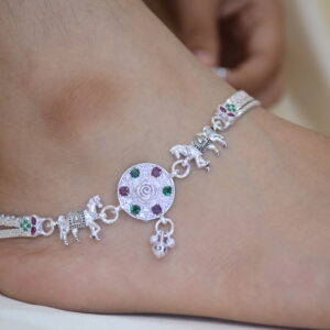 SJ Unique Antique: Fancy Silver Payal for Women and Girls | A Gift for a Special Occasion