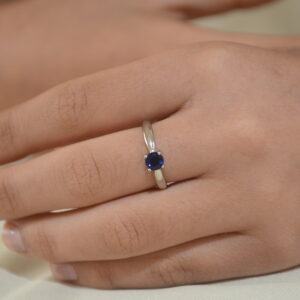 Hey there! I found this stunning ring called the SJ Single Blue Stone Sterling Silver Ring. It’s absolutely gorgeous and I think it would be perfect for you.