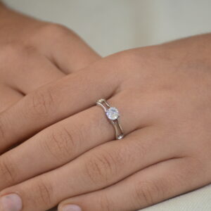 A sterling silver ring crafted with 925 sterling silver. | Gift for Women Girls Wife Girlfriend|